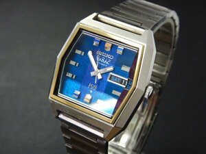 6098 美品売切り☆ キングセイコー バナック 5626-5080 青文字盤 3面カットガラス デイデイト KING SEIKO VANAC KS 自動巻き メンズ 腕時計