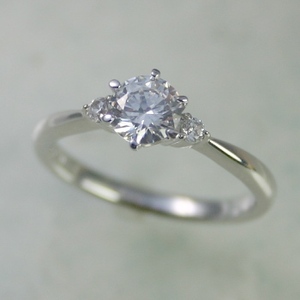 婚約指輪 安い ダイヤモンド リング 1.0カラット プラチナ 鑑定書付 1.040ct Dカラー FLクラス 3EXカット H&C CGL