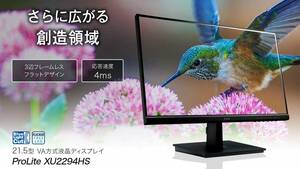 MCJ 株主優待 2023年 iiyama 21.5型液晶ディスプレイ ProLite XU2294HS XU2294HS-B1 \22,000相当 新品 未開封