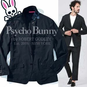 【Psycho Bunny】稀少◎!!非売品サンプル サイコバニー 2B Seersucker Jacket シアサッカー 2Bテーラードジャケットアンコンジャケット