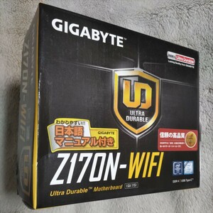 GIGABYTE Mini-ITX マザーボード GA-Z170N-WIFI rev.1.0【元箱 付属品完備】