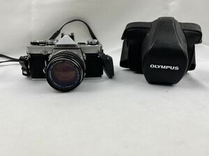 (SI)美品　OLYMPUS オリンパス　OM-1 希少品　レンズ付き　カバー付き　シャッター確認済み　フィルムカメラ　カメラ　