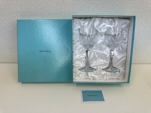 E208-S3-14177 TIFFANY＆Co. ティファニー フローレット ワイングラス ペア 現状品①