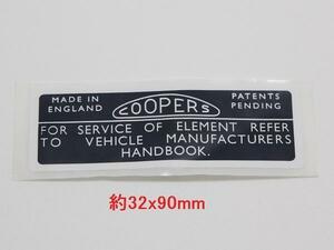 ローバー ミニ Cooper クーパー エアフィルター ステッカー Mini 梱包サイズ60