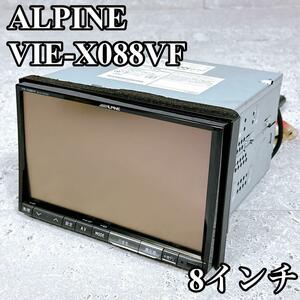 美品 岐阜発 ALPINE カーナビ VIE-X088VF スバル純正オプション アルパイン 8インチ SUBARU HDDナビ 地デジ DVD