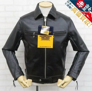 3J4062/未使用品 TOYS McCOY BECK THUNDERBIRDII DEERSKIN BLACK LEAHER JACKET TMJ2336 トイズマッコイ