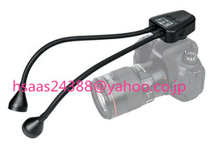 JJC ポータブル LED マクロアームライト小型 USB-C充電式 600mAh Type-C CRI 95+ 5600K フォト照明10段階調節調節可能なフレキシブルアーム