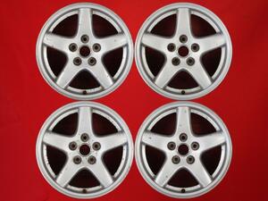 【激安 中古 4本セット】 マツダ アンフィニ RX-7 FD3S 純正 アルミホイール 16インチ 8JJ インセット+50 PCD114.3 5穴 ハブ径Φ67 cc16