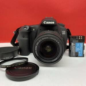 □ Canon EOS 60D デジタル一眼レフカメラ ボディ ZOOM LENS EF-S 18-55mm F3.5-5.6 IS II レンズ 動作確認済 現状品 キャノン
