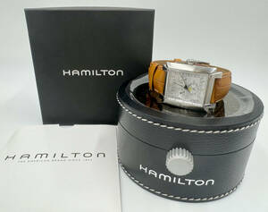 ◆ハミルトン HAMILTONトレント ムーンフェイズ メンズ腕時計 稼働品 クオーツ 箱付◆