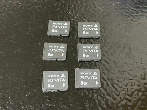 SONY PSVITA VITA メモリーカード 8GB 6枚セット 動作確認済み