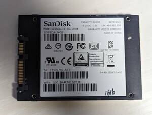 　SanDisk　SSD 240GB【動作確認済み】1616