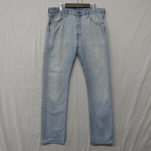 501 サイズ W34 L32 リーバイス デニム パンツ ジーンズ ジーパン ストレート メキシコ製 アイスブルー Levis 古着 ビンテージ 1O1389