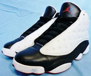 ★　上美品　★　復刻モデル　AIR　JORDAN　13　RETRO　／　エアジョーダン13　レトロ　白×黒　＜　通称 ～ HE　GOT　GAME　＞　27.5（91