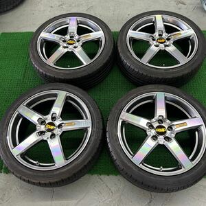 RMP 050F 18×7J+48 ファルケン215/45R18 ノアヴォクシープリウスaセレナステップワゴンアテンザビアンテ　4本セット