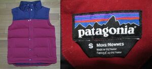 【メンズ】即決あり！　patagonia　ダウンベスト　Sサイズ　パタゴニア　グースダウン　切替　アウトドアブランド