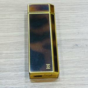 【H11505OR】 1円～ Cartier カルティエ ガスライター ブラウン ゴールドカラー 石なしの為動作未確認 喫煙具 喫煙グッズ
