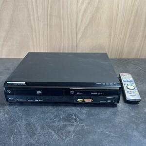 ☆Panasonic パナソニック DIGA ディーガ DVDレコーダー DMR-XW41V ブラック VHS/HDD/DVD 録画 500GB 2007年製(中古品/現状品/保管品)☆