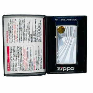 【Zippo/ジッポー】マイルドセブン スリム アーマー オイルライター 未使用 箱付き★9375