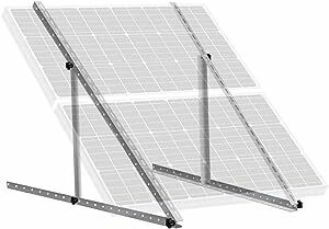 ECO-WORTHY ソーラーパネル架台 100ｗ*2枚対応でき 角度調整可能 ソーラーパネル固定用 マウントブラケット41inc