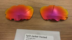 ★オークリー スプリットジャケット用 カスタム偏光レンズ MIDNIGHT SUN Color Polarized 新品 OAKLEY Split Jacket VENTED