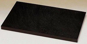 花台　長角板　黒塗り　12号　木製飾り台　国産品
