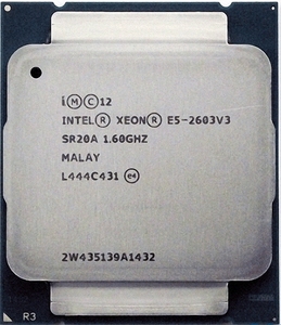 2個セット Intel Xeon E5-2603 v3 SR20A 6C 1.6GHz 15MB 85W LGA2011-3 DDR4-1600 国内発