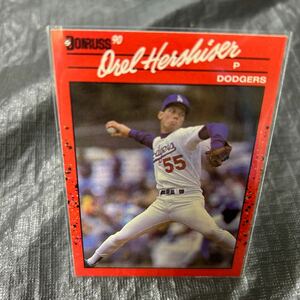 1990 Donruss Orel Hershiser LA Dodgersオレル　ハーシュハイザー　ロスアンゼルスドジャース　No.197