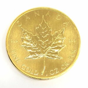 K24IG　カナダ　メイプルリーフ金貨　1oz　1982　総重量31.1g【CDAX7023】