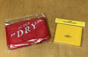 送料無料 アサヒ　スーパードライ　オリジナル保冷バッグ 　クーラーバッグ 赤　コンパクトランチボックス　ランチBOK 黄色　イエロー