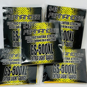 【送料無料】5セットFERNANDES GS500XL NI エレキギター弦 エクストラライトゲージ 009-042 フェルナンデス【メール便】代引きはできません