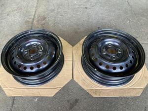 スバル ステラ 純正 鉄ホイール 14インチ 14×4.5J 4H PCD100 2本 ダイハツ ムーブ OEM