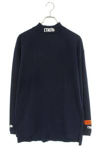 ヘロンプレストン HERON PRESTON 19AW HMAB007F19600016 サイズ:XS ロゴ刺繍モックネック長袖カットソー 中古 BS99