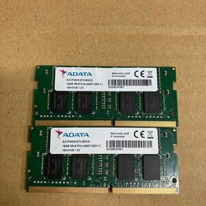 K130 ADATA ノートPCメモリ 16GB 2Rx8 PC4-2400T 2枚