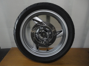 カワサキ ZZR400 ZX400N 純正リアホイール 17×4.50 ディスクローター タイヤ付き R-1302 【ZX400N-042*** ZZ-R400