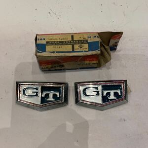 当時物　ケンメリ リアフェンダー　GT エンブレム 青　GC110 GC111 KGC110 GT GT-X 純正　箱アリ