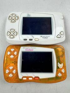 ♪【中古】BANDAI WonderSwan Color 本体 2台 まとめ バンダイ ワンダースワンカラー ファイナルファンタジー 動作未確認 ジャンク ＠60(4)