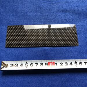 リアルカーボン板【3K平織り】硬質樹脂製 size 185㎜×70 t1.1㎜