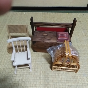 木製　小物入れ　アンティーク　椅子　茶托　美品