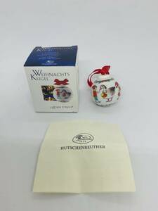 美品★HUTSCHEN REUTHER フッチェンロイター クリスマスオーナメント ツリー飾り WEIHNACHTS KUGEL 【3 CHRISTMAS MOTIFS】 CHRISTMAS BALL