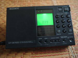美品・ジャンク・SONY ICF-SW7600 電源入りすべての操作できますが、音が出ない