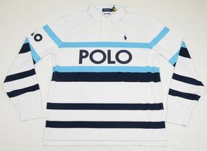 ●定価28600円POLOラルフローレンオーストラリアンオープン ジャージー ポロシャツ (白/黒/サックス,US-M(JP-L))新品