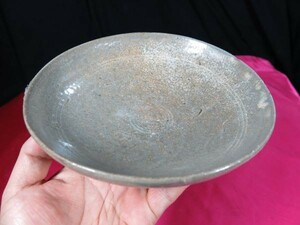 高麗青磁皿 高麗時代　朝鮮　遺跡発掘品　焼き物　李朝