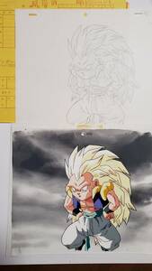 劇場版　ドラゴンボールZ　スーパーサイヤ人３ゴテンクス　セル画と動画と作画記録　鳥山明　