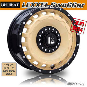 ホイール新品 4本セット OFFBEAT LEXXEL SwaGGer クラフト段ボール&BLACKRIM 16インチ 6H139.7 5.5J+0 110.2 業販4本購入で送料無料