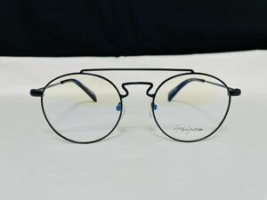 Yohji Yamamoto ヨウジ ヤマモト メガネフレーム YY3004 001 未使用 美品 伊達眼鏡 ブラック ダブルブリッジ