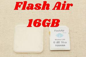 スマホ転送！TOSHIBA FlashAir 16GB W-03　SDカード　動作確認済み　初期化済み　東芝　フラッシュエアー