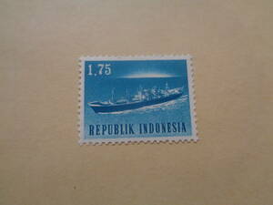 インドネシア切手　1964年　 "Hadju Agus Salim" (freighter)　貨物船　1.75