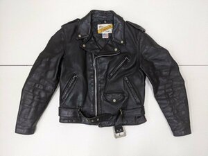 18．Schott 80s PERFECTO USA製 TALONZIP 本革 レザー ダブル ライダース ジャケット バイカー バイク アメカジ ショット メンズ38z409