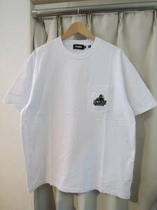 X-LARGE エクストララージ XLARGE EMBROIDERY SLANTED OG S/S POCKET TEE 白 Lサイズ 人気品 送料\230~ 値下げしました！